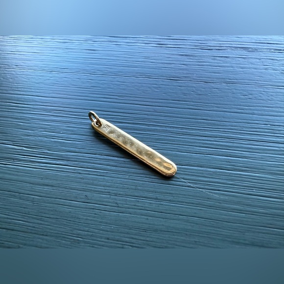 Monica Vinader Havana Bar Pendant Charm 18k Yellow Gold Vermeil - Picture 3 of 3